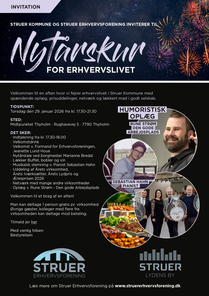 SE annon invitation nytaarskur 2026 copy Struer erhvervsforening